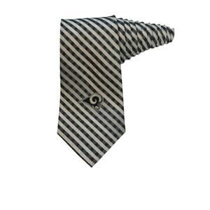 LA Rams NFL Men's Necktie Football Licensed Team Blue and White Gingham Plaid